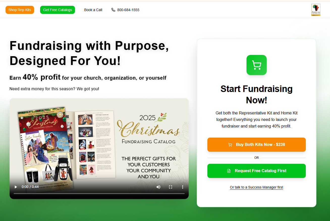 AAE Fundraising Landing Page